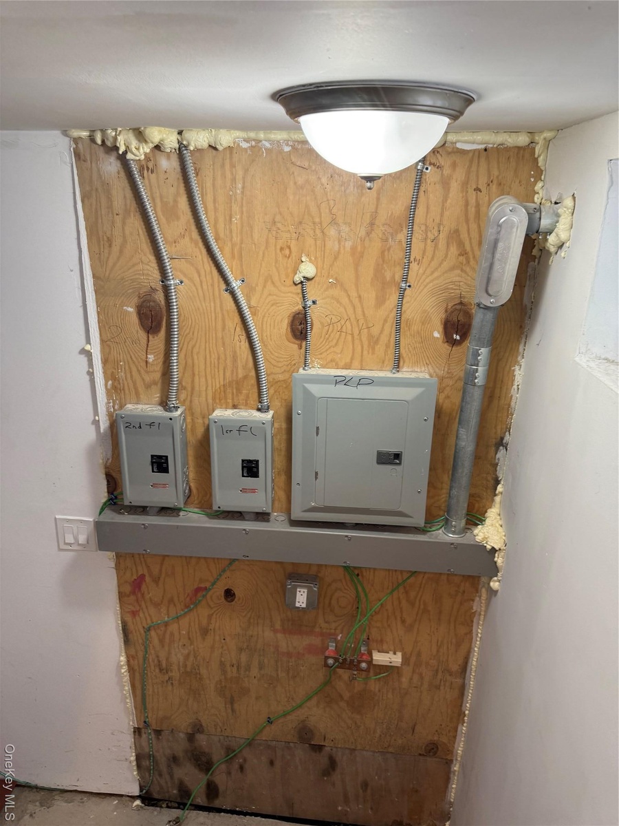 Utility room with electric panel