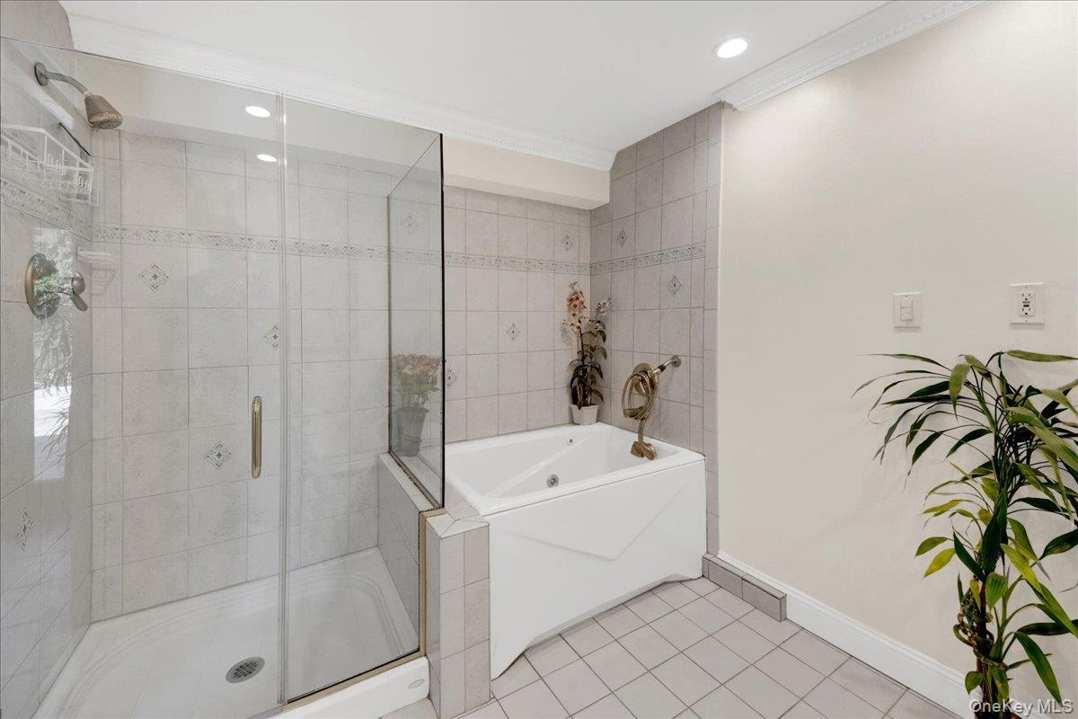 Updated full lower level bathroom