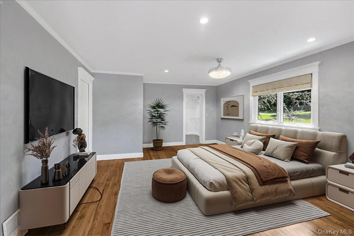 Primary bedroom (furniture has been virtually staged)