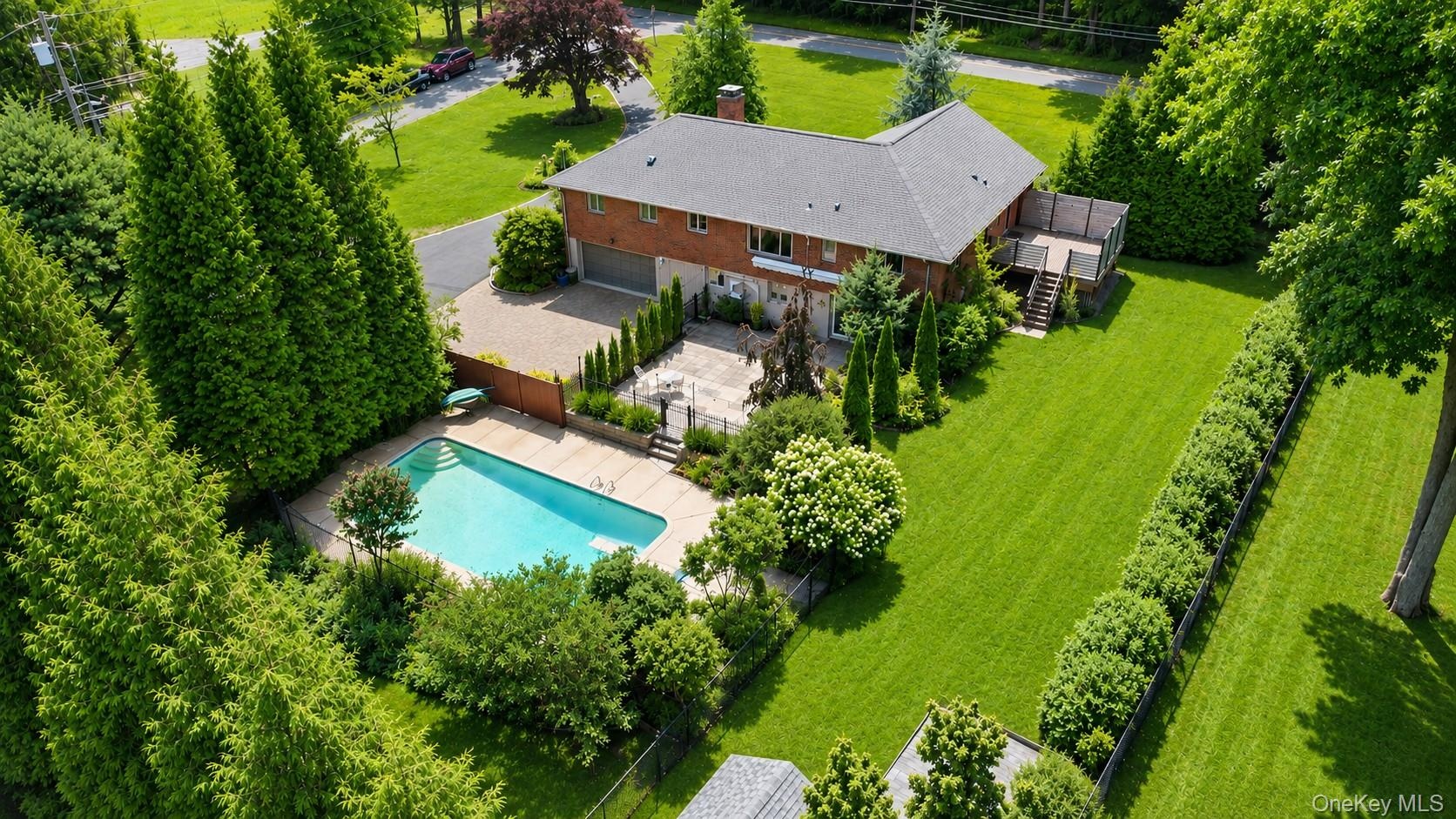 Aerial backside view