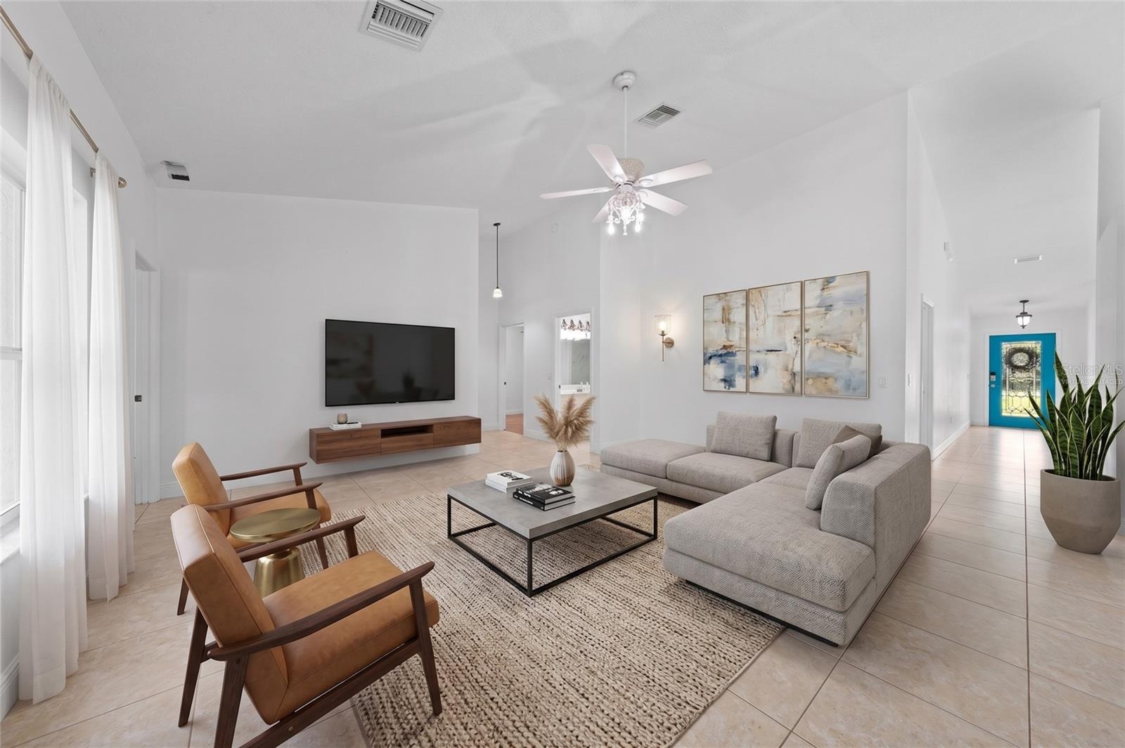 Living Room, Virtually Staged