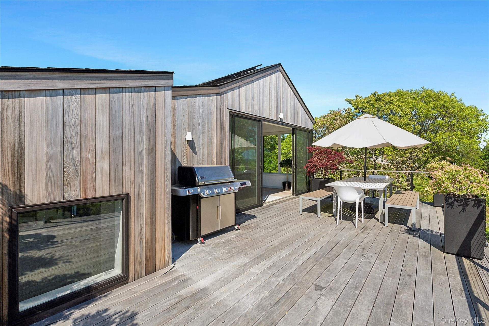 Deck with ocean views