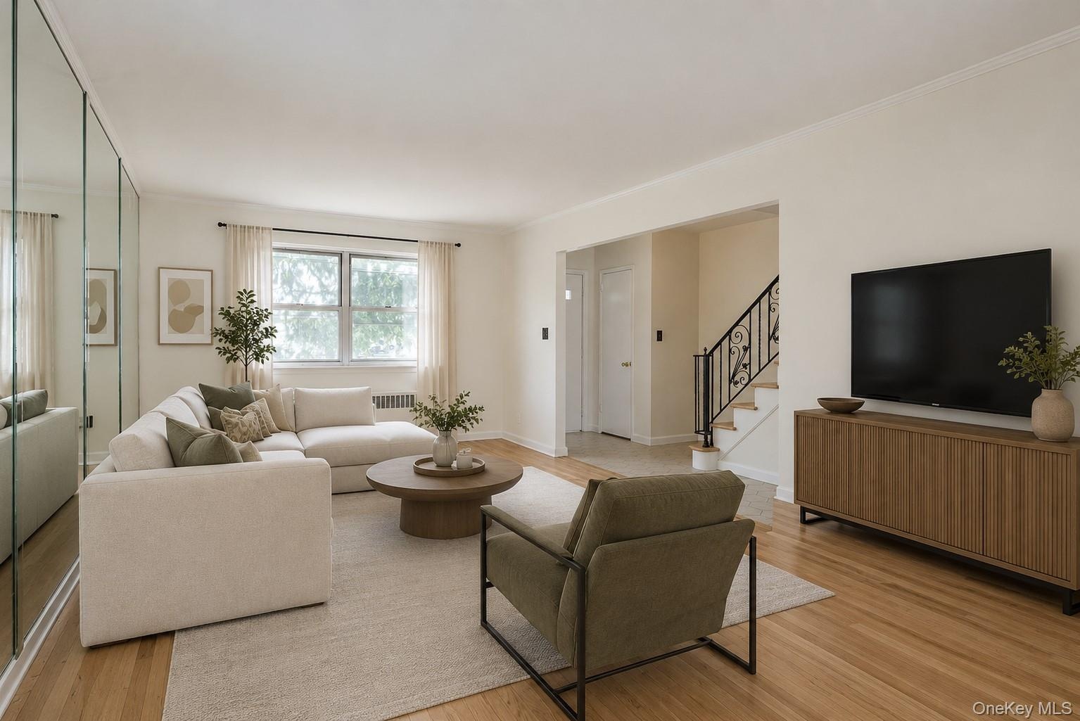 Virtually Staged Living Room
