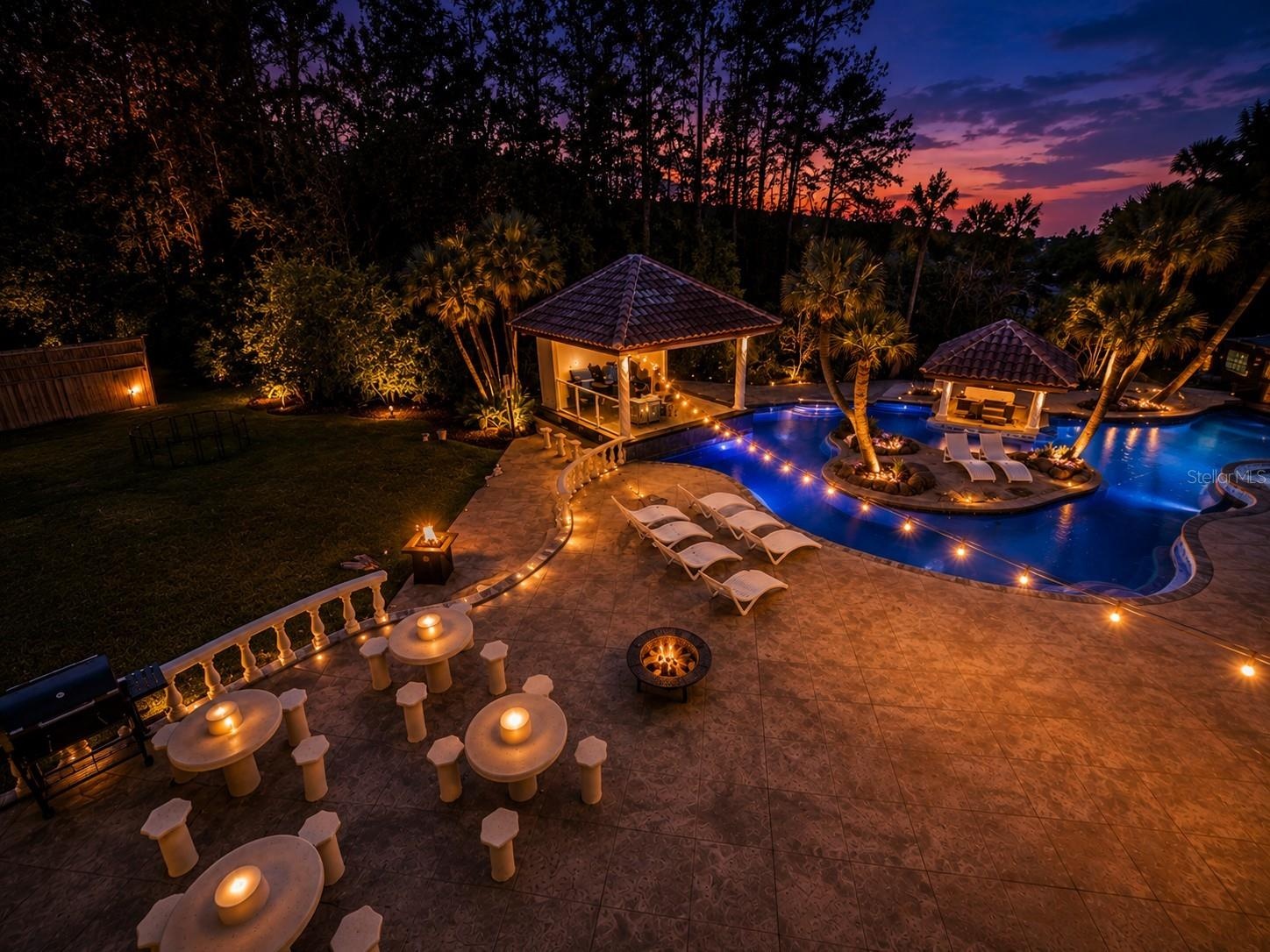 Luxury Sunset Poolside Retreat