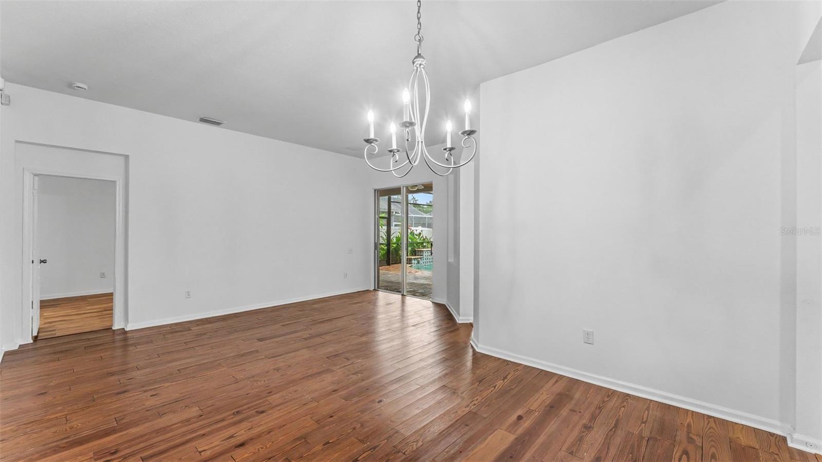 Formal Dining/living room combo w/ sliders