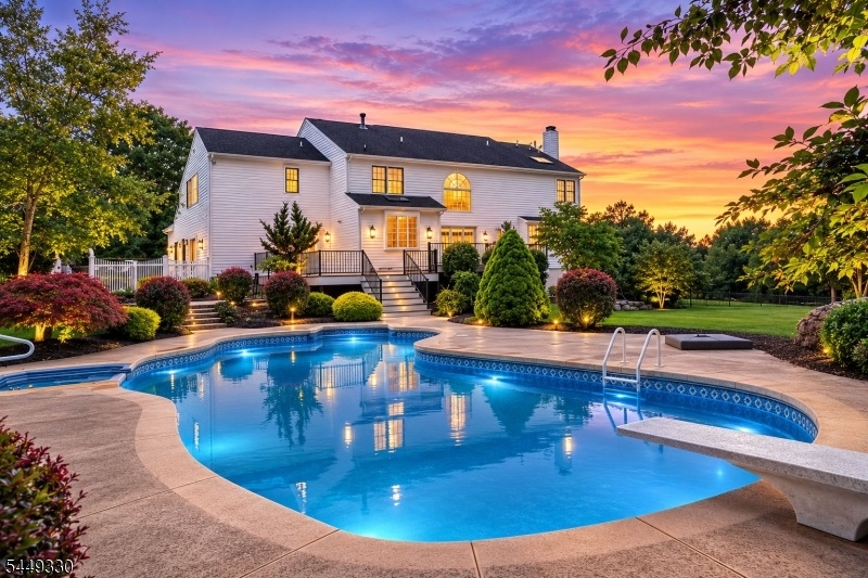 Twilight Backyard
