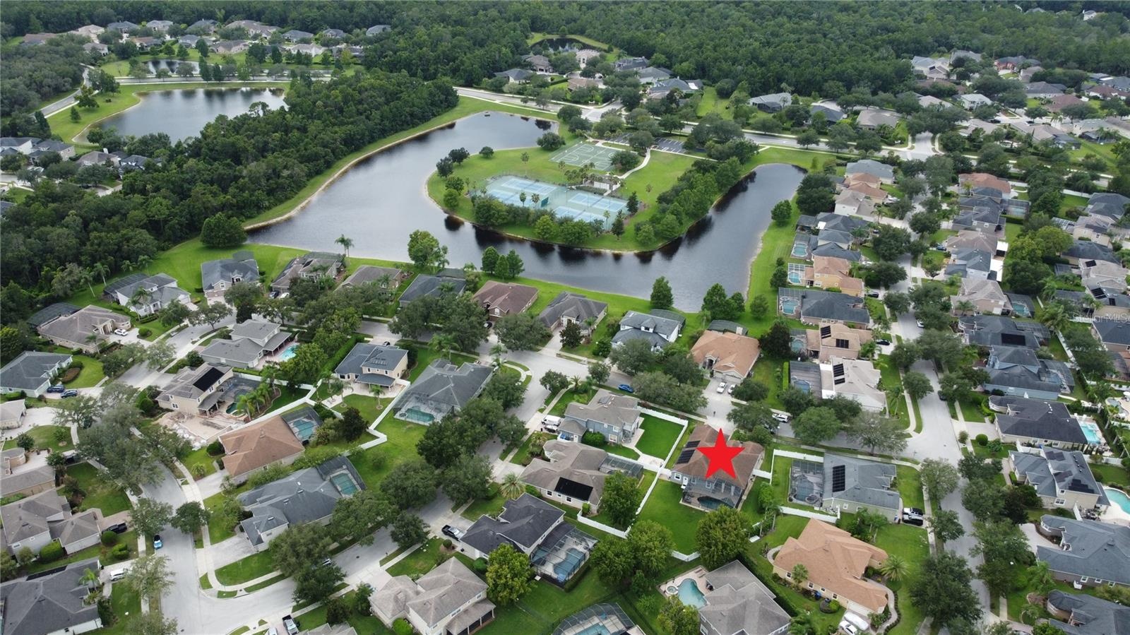 Aerial Shot of Neighborhood
