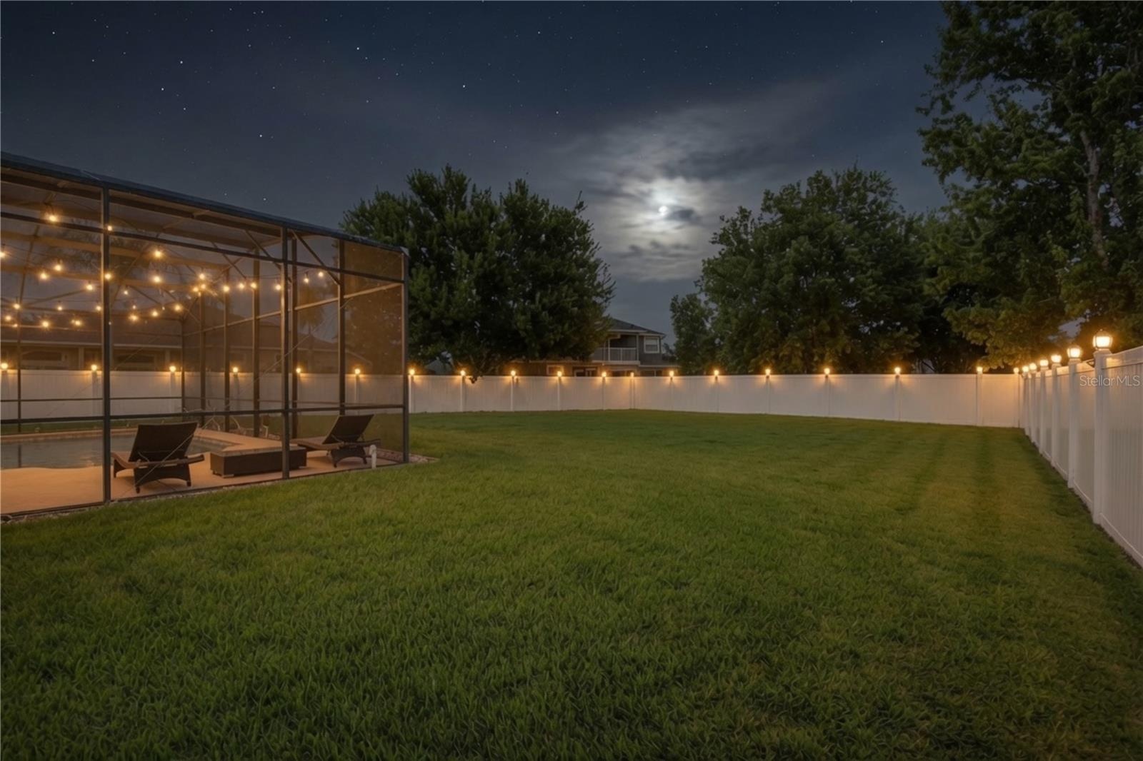 Backyard in the Evening