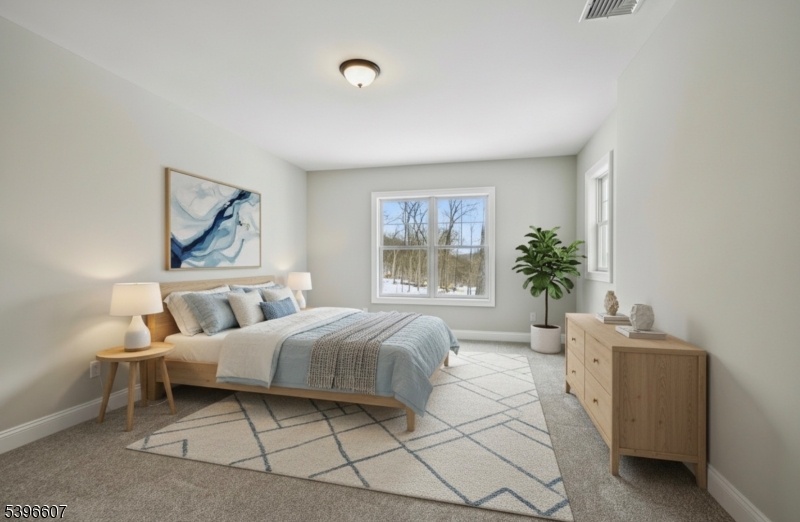 Bedroom virtually staged