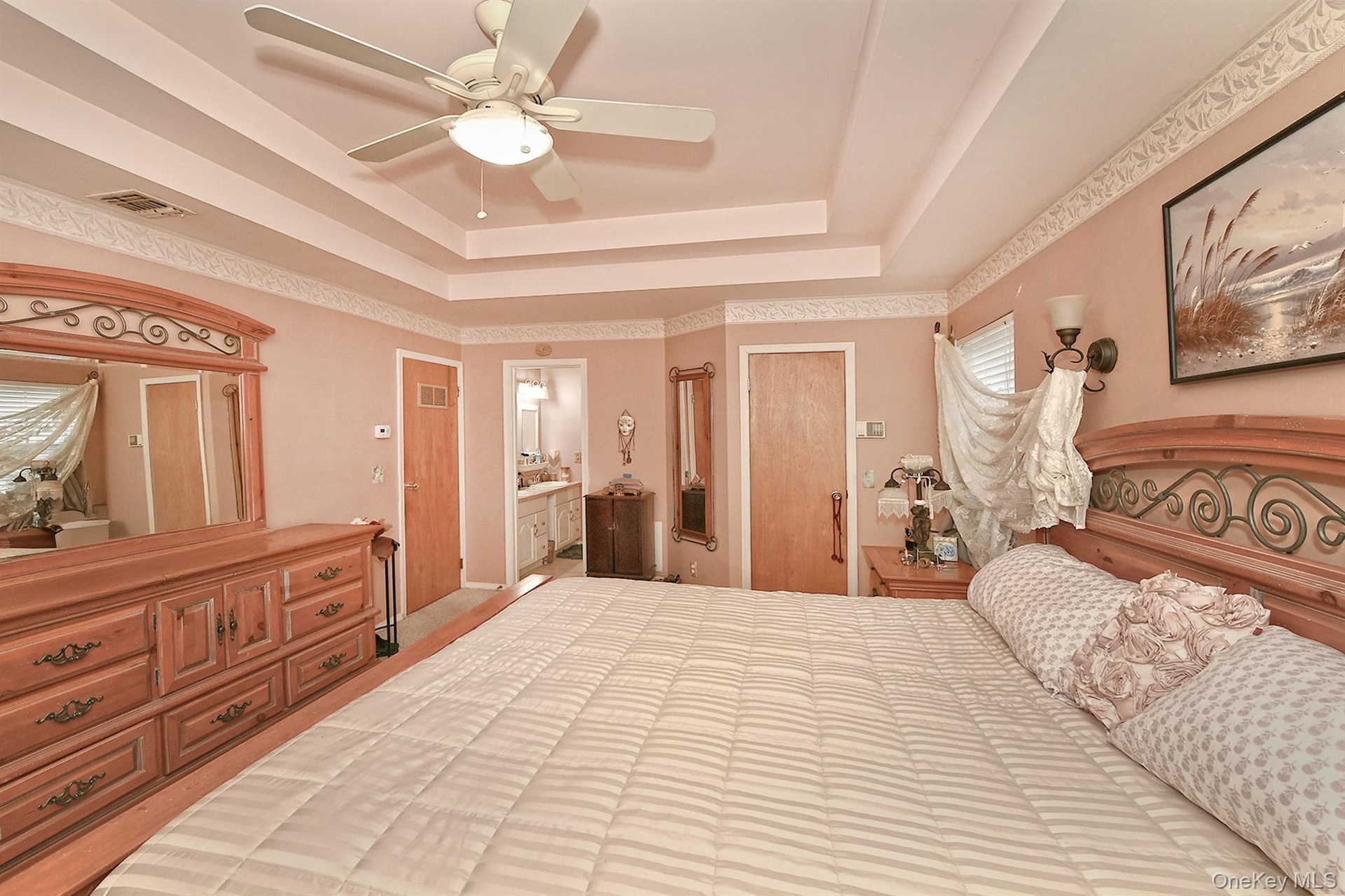 Primary Bedroom with Tray Ceiling