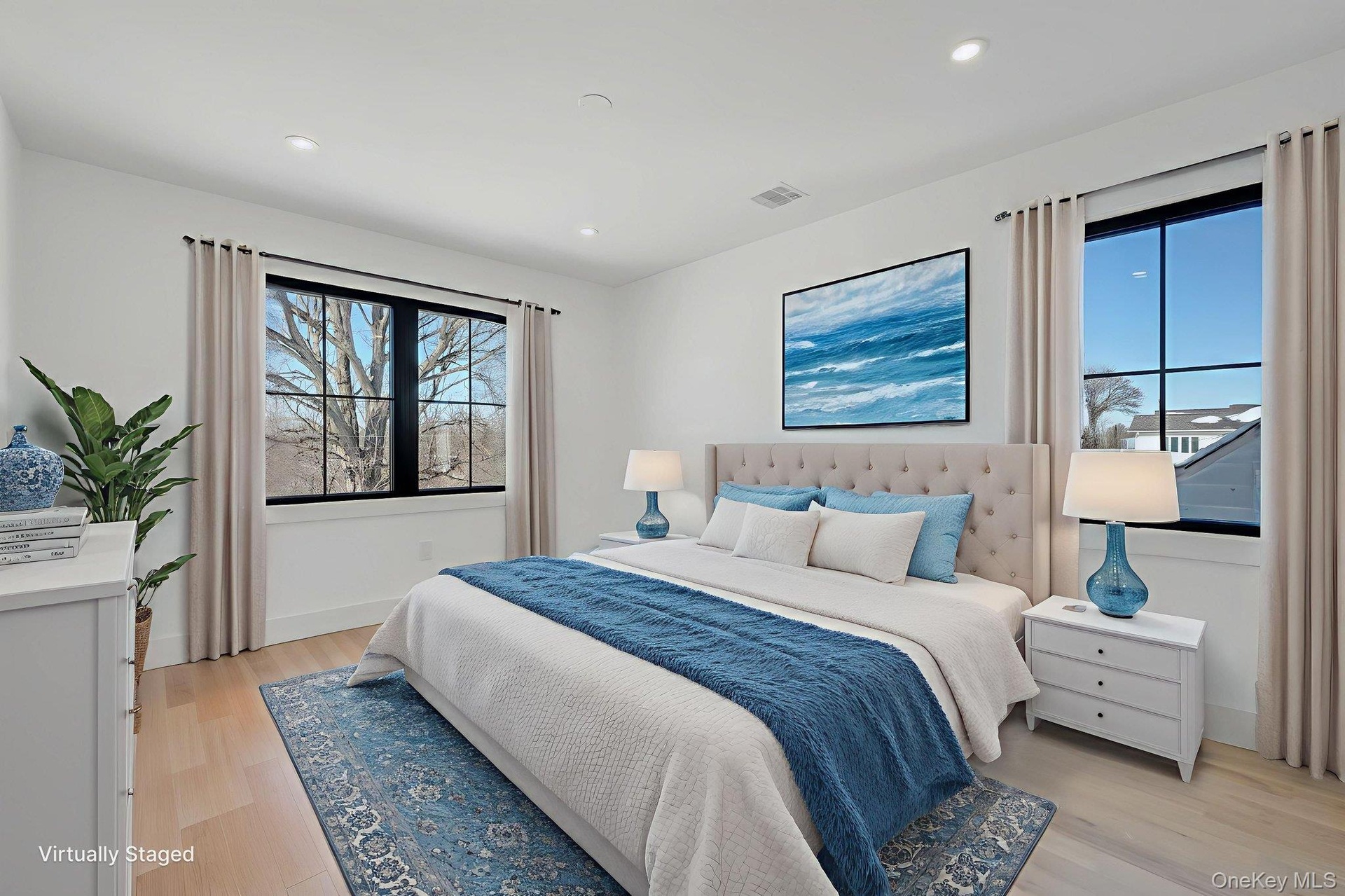 Well proportioned bedroom with great natural light and comfortable layout. Virtually Staged.