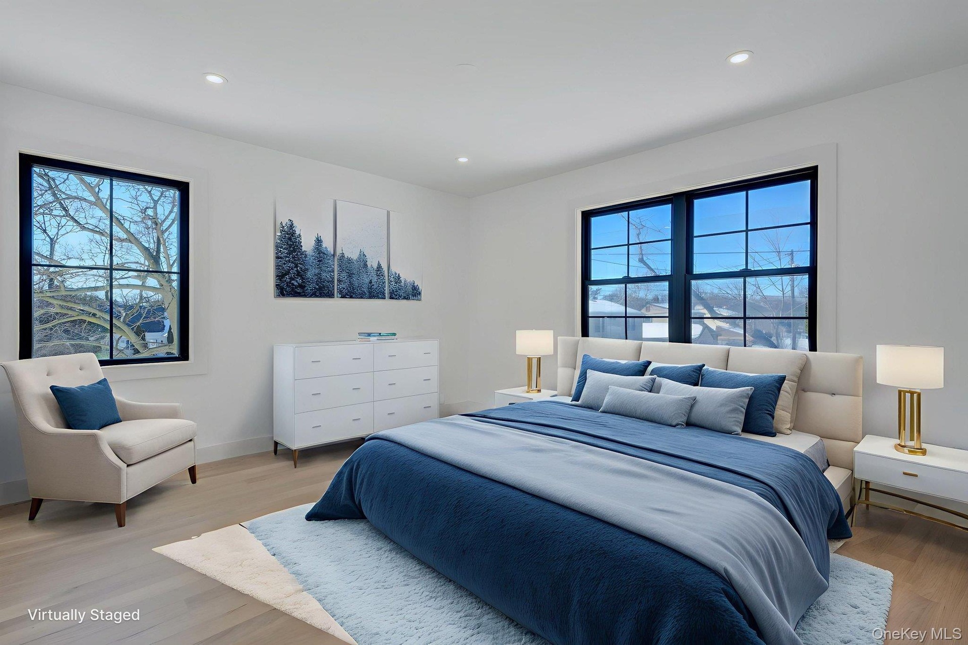 Well proportioned bedroom with great natural light and comfortable layout. Virtually Staged.