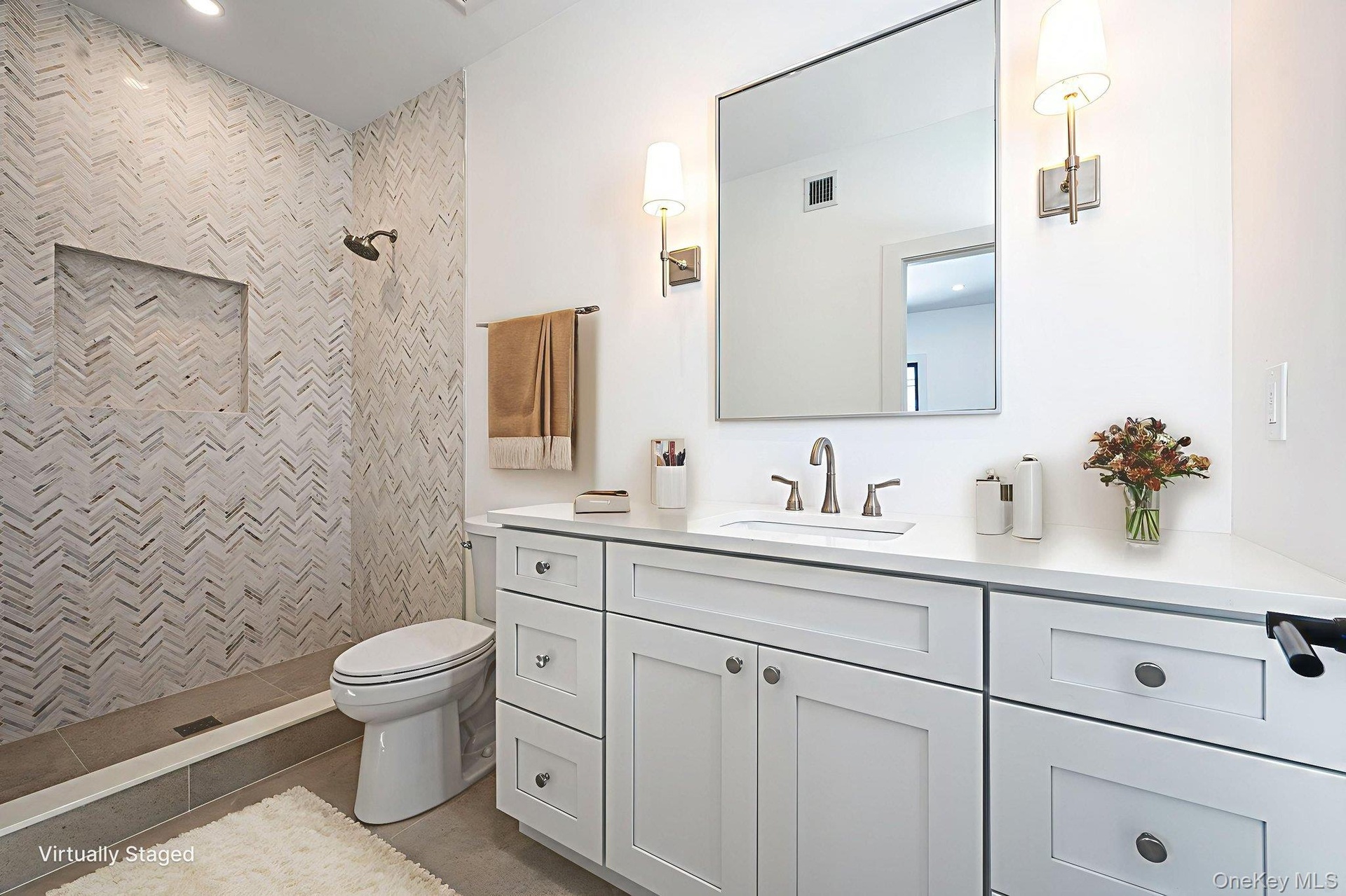 First Floor Junior Primary ensuite. Virtually Staged.