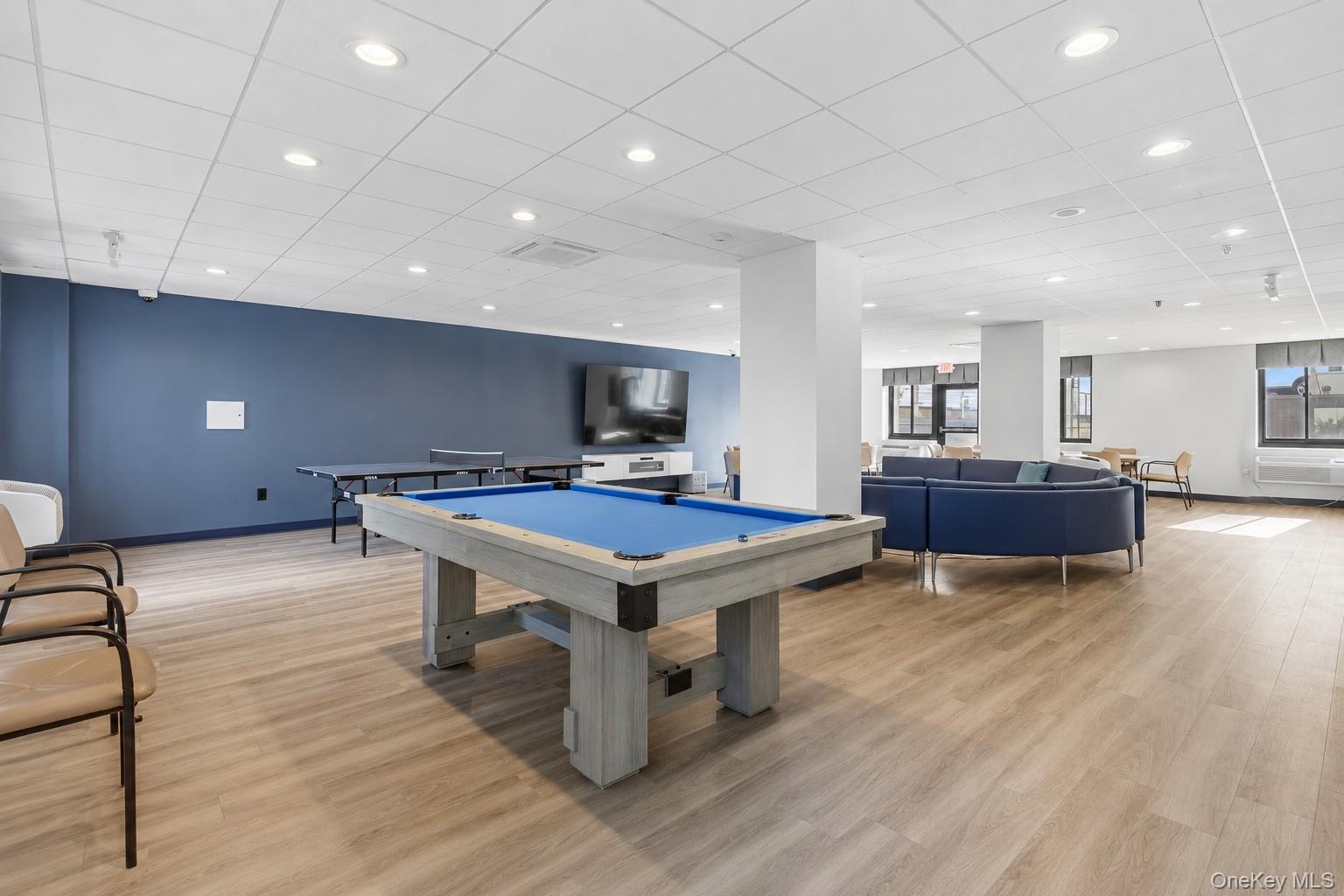 Party Room with huge  TV with cable, kitchen, pool table and ping pong