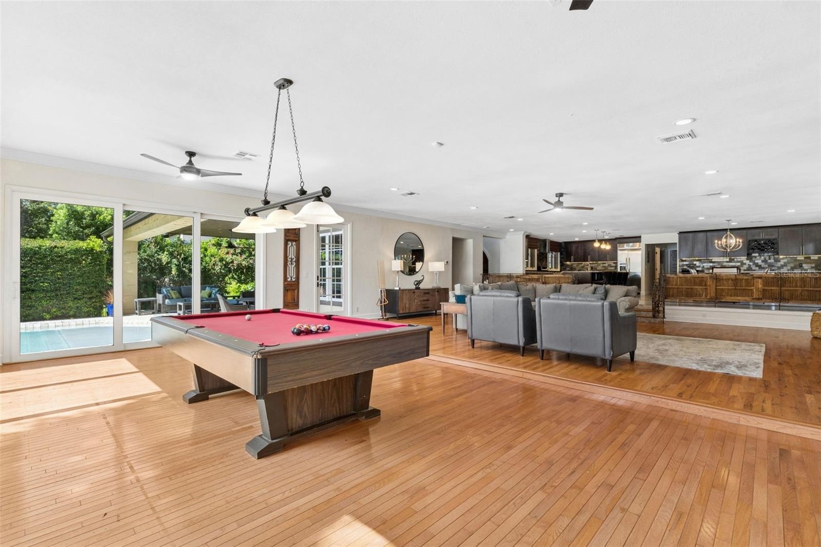 Game Room area complete with Billiard Table