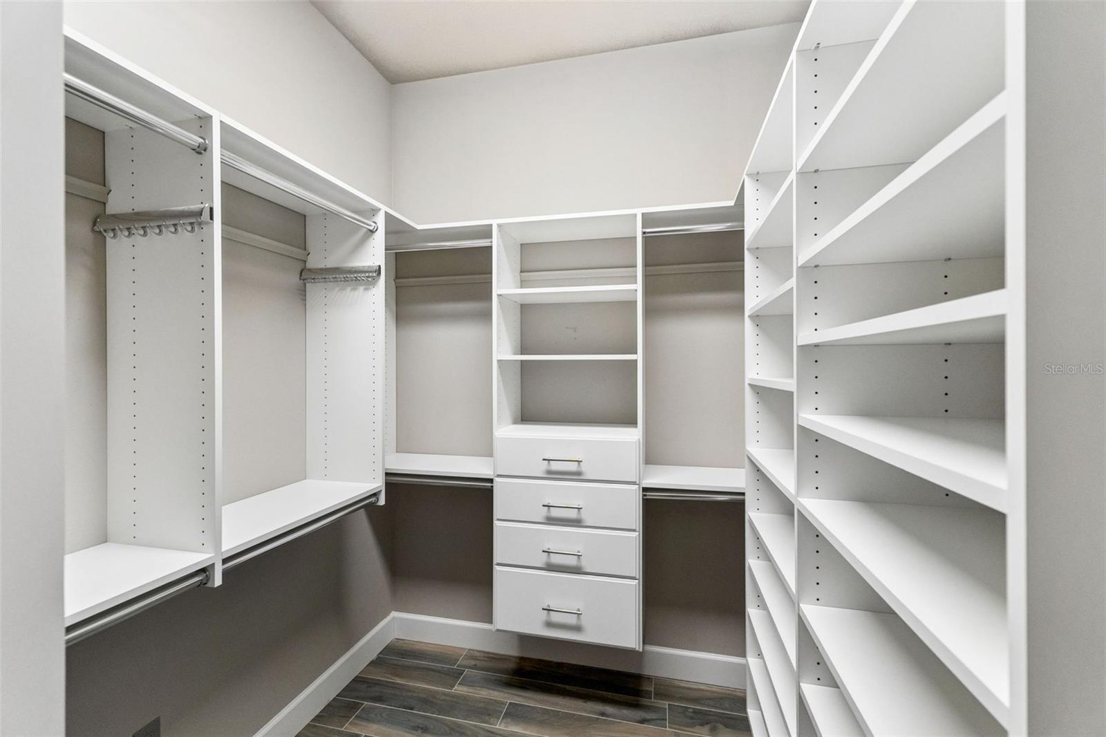 Primary Suite Custom Closet #1.   Bring on your fashionista
