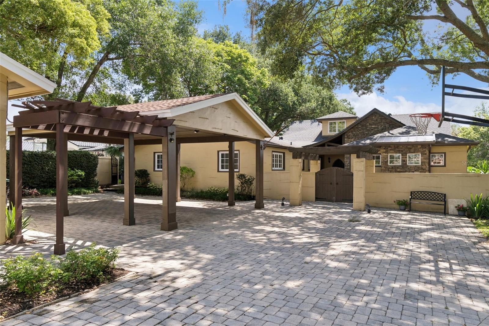 Porte Cochere and Courtyard entrance