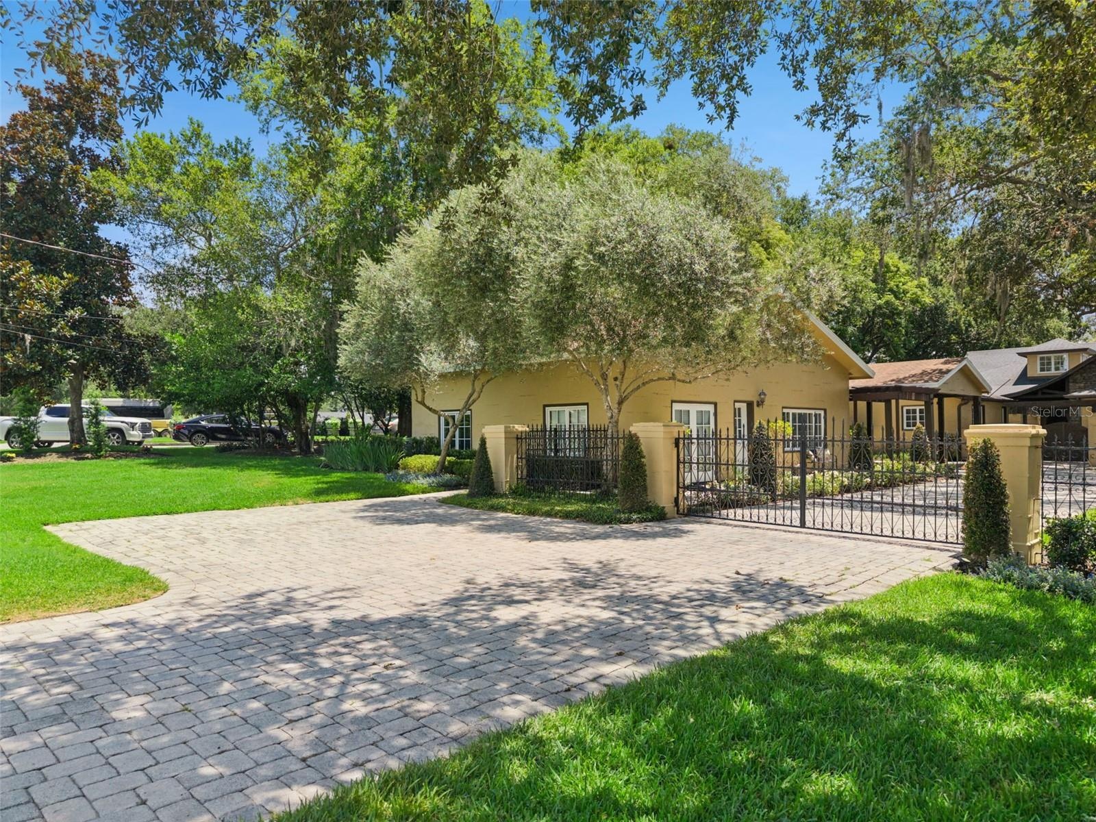 Private Electronic Gate with additional parking spaces for guests