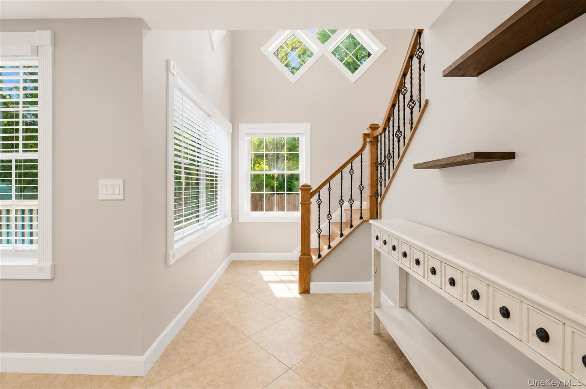 Staircase to second level.