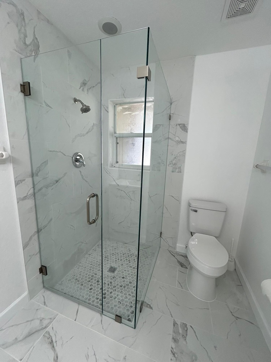 Master shower
