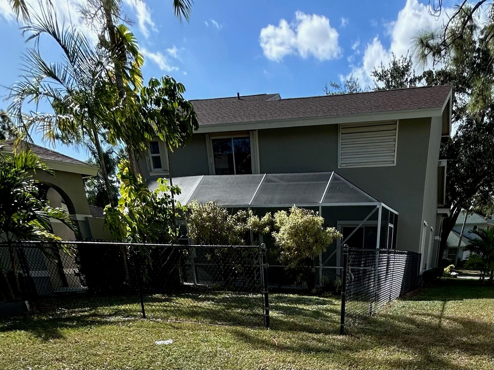 Fenced area for pets