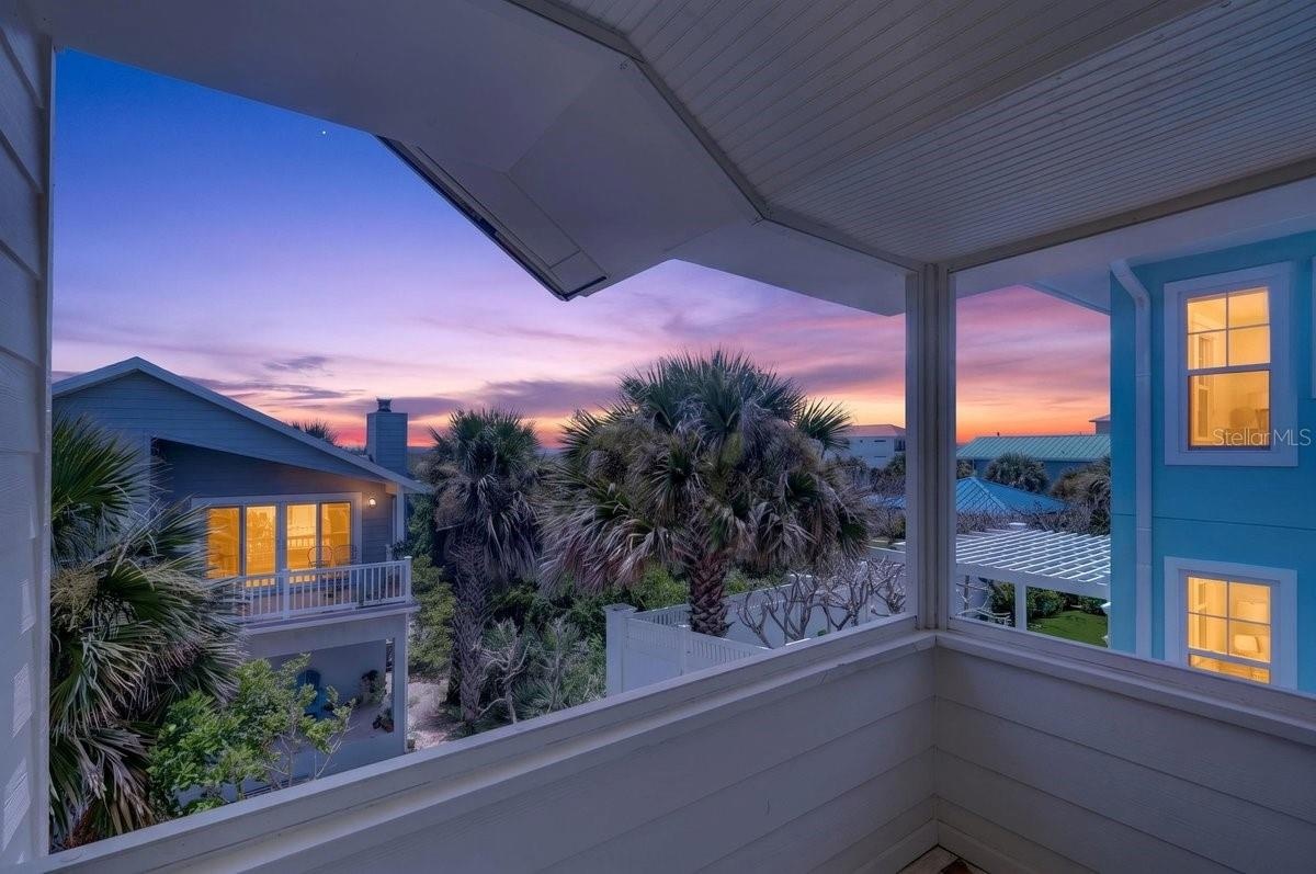 Sunsets from Rear Balcony