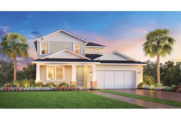Craftsman exterior style rendering