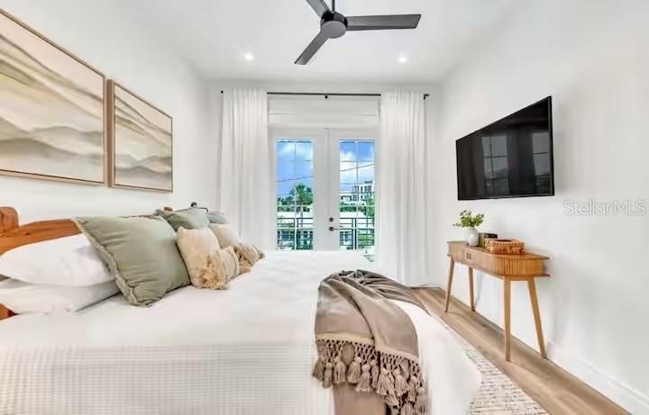 85 AVENIDA MESSINA, SARASOTA FL 34242 MLS#A4686937Bedroom and balcony