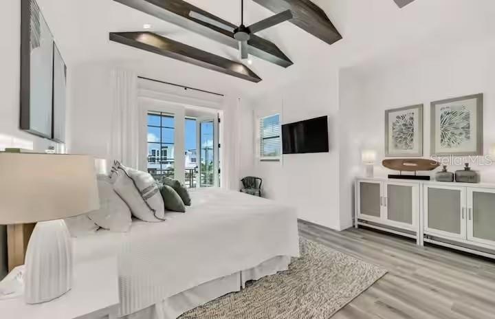 85 AVENIDA MESSINA, SARASOTA FL 34242 MLS#A4686937Bedroom and Balcony