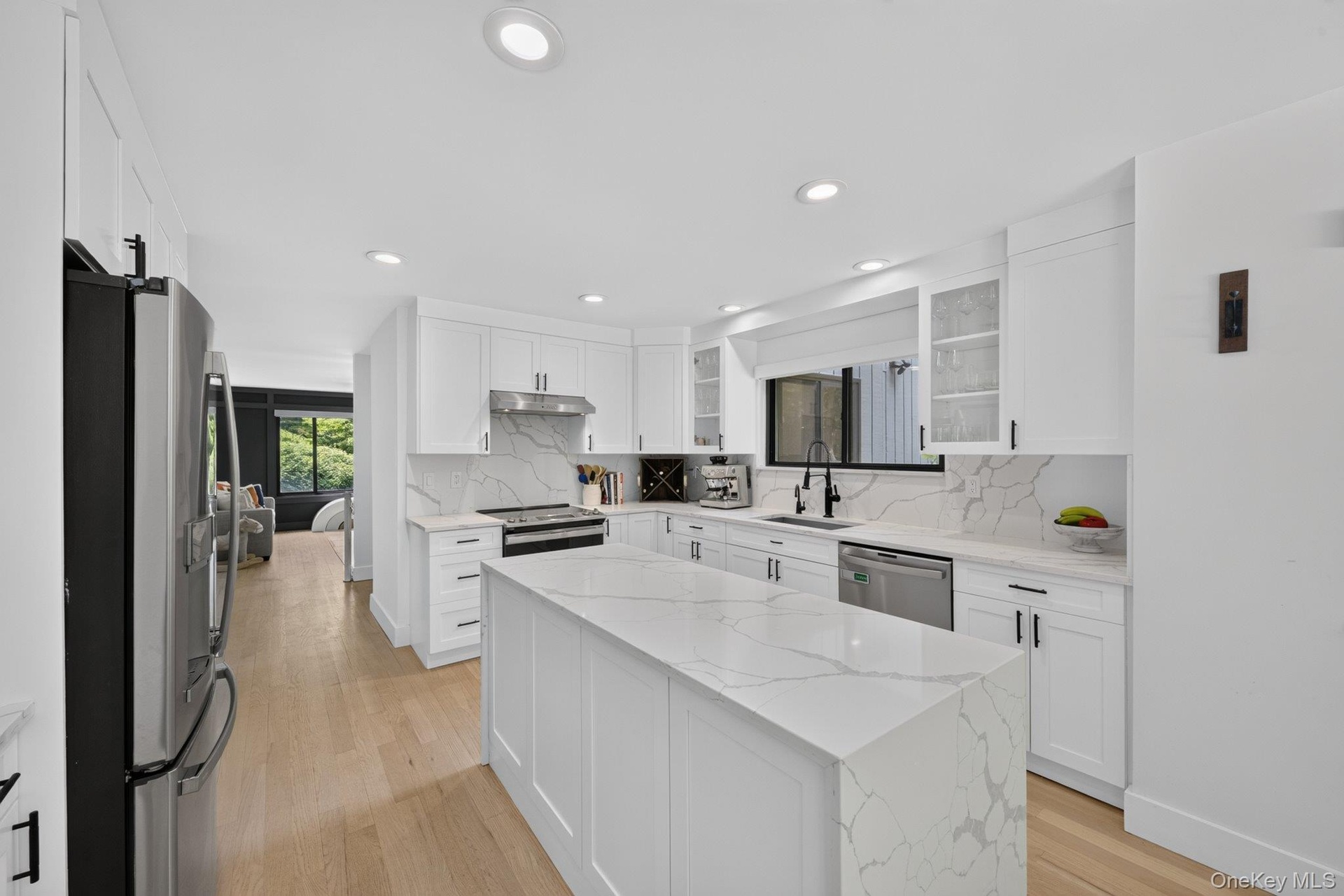 Kitchen opens to Family Room
