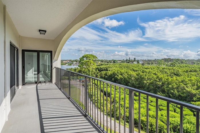 Balcony View overlooking Nature Preserve and Bird Sanctuary with a Peak at the Gulf