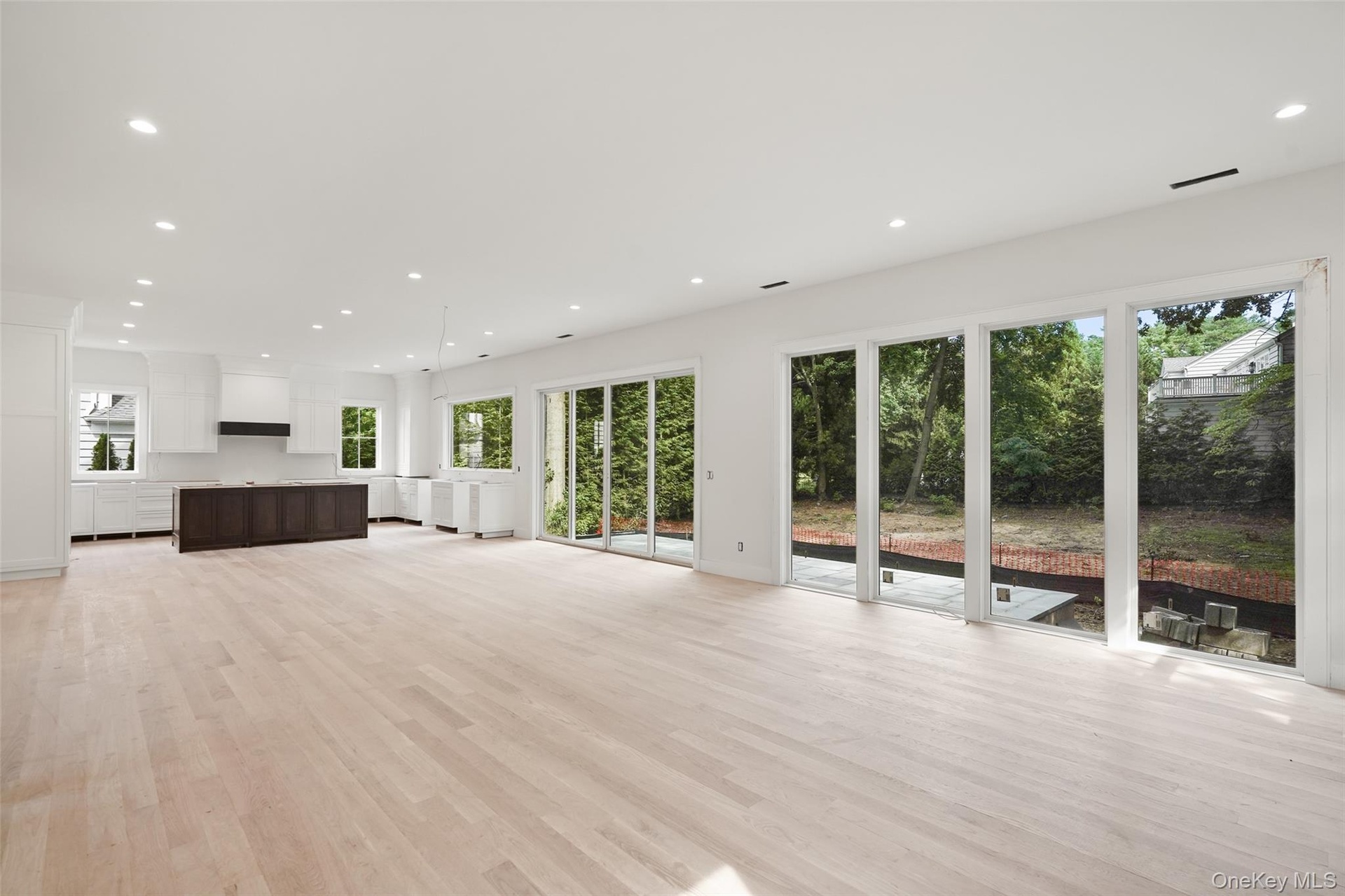 family room looking towards kitchen