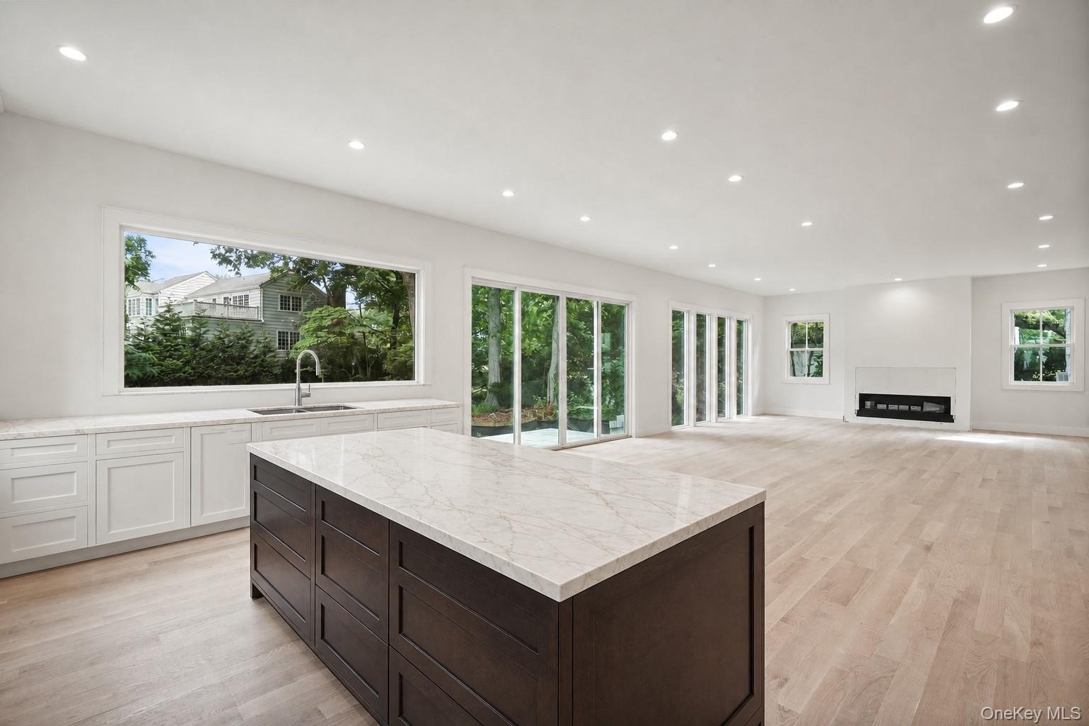 Kitchen with great room / dining