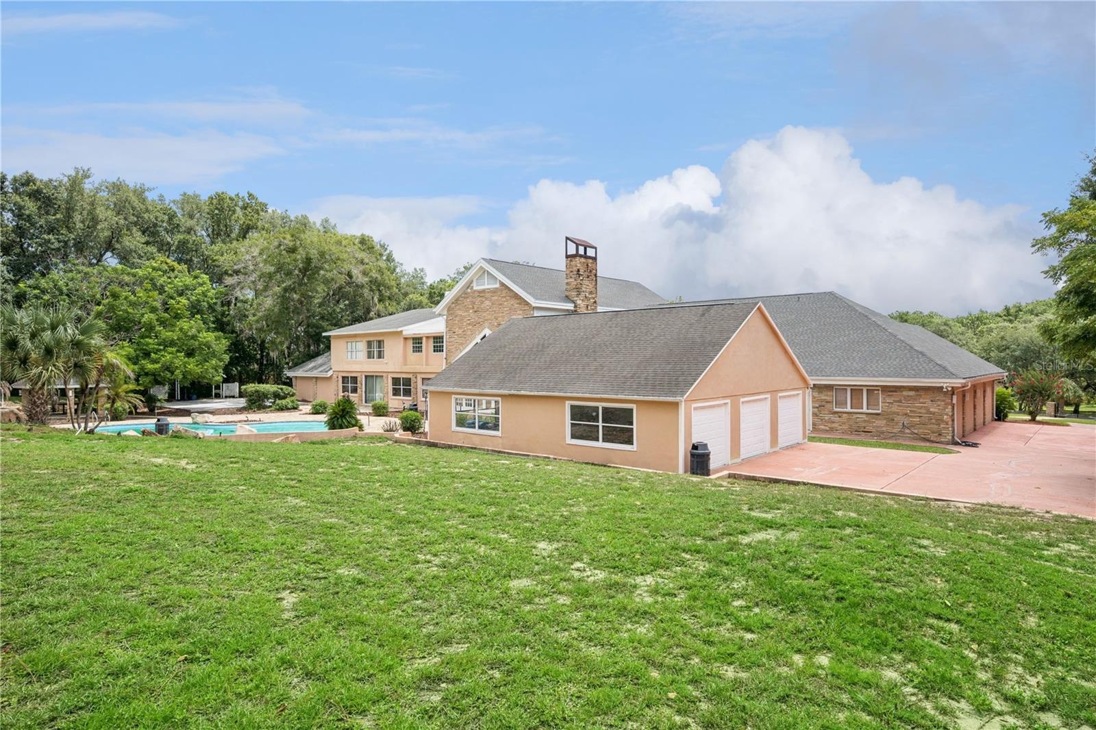 View of Six Car Detached Garage