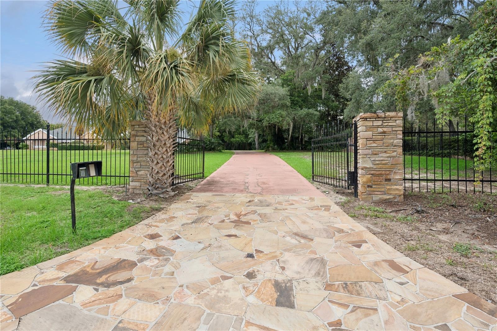 Private Circular Gated Entrance