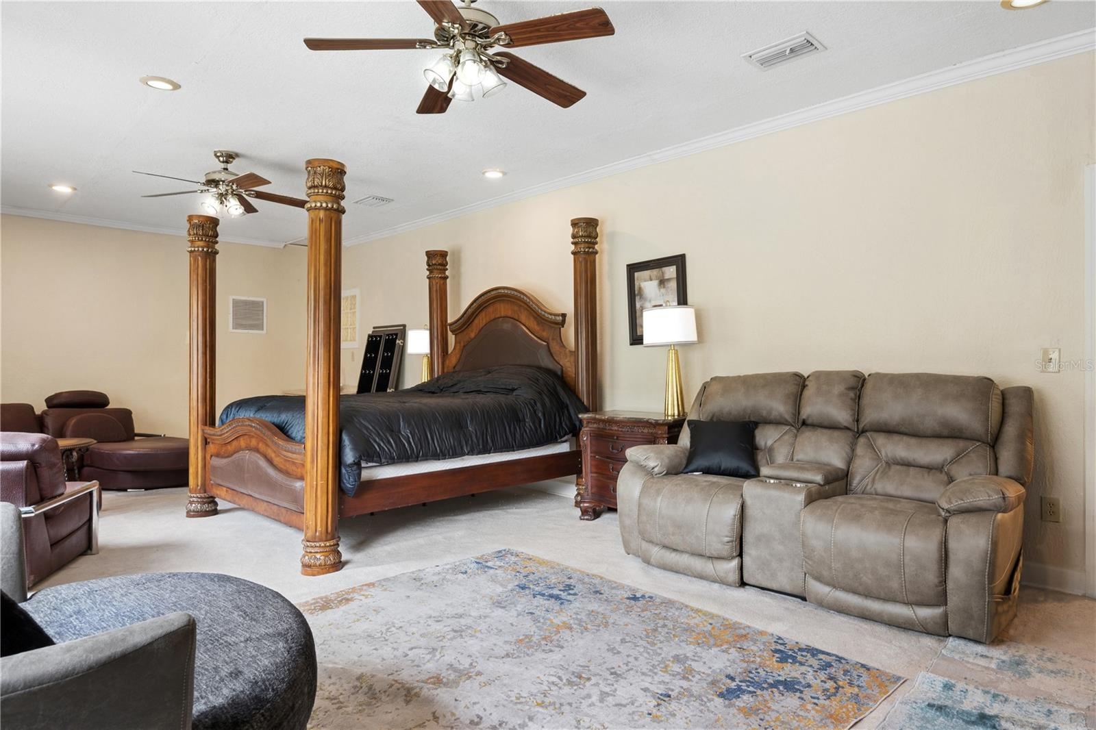Upstairs Living Room as Bedroom