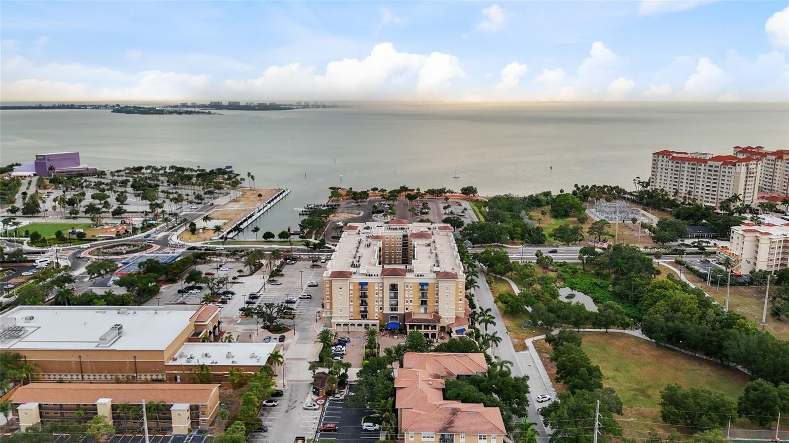 Directly across from The Bay which conserves, preserves, restores and transforms 53 acres of precious city-owned land along Sarasota Bay from what was