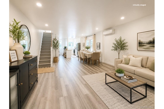 virtually staged living room