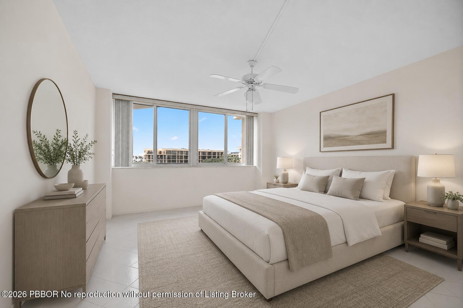 Virtually Staged Bedroom