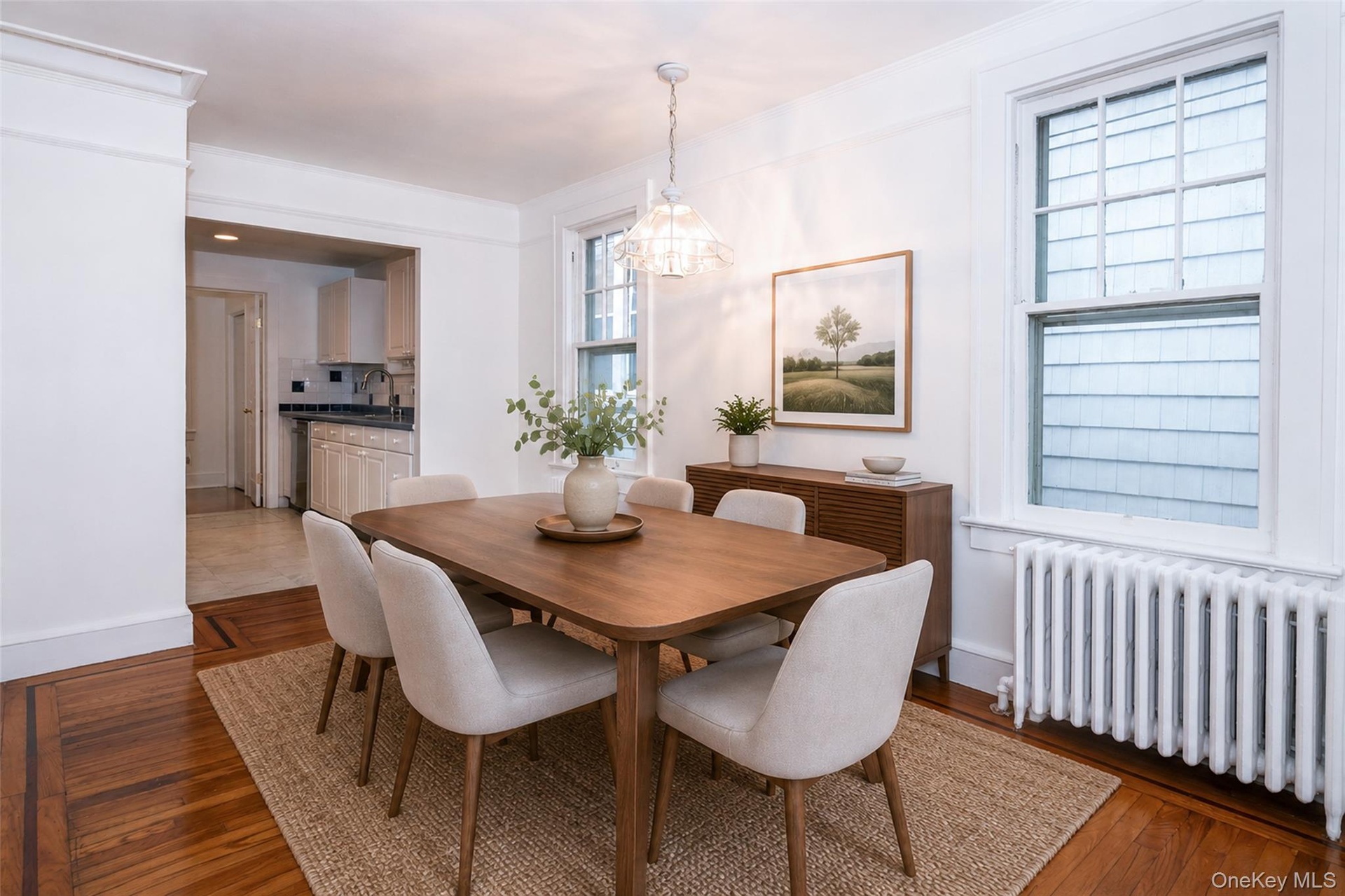 virtually staged Dining area