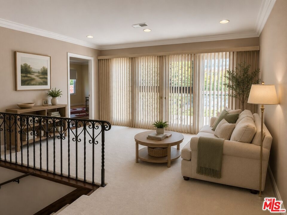 virtually staged upstairs land
