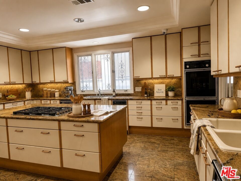 virtually staged kitchen