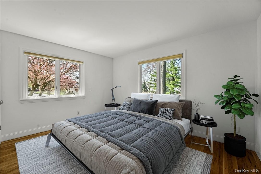 Virtually staged 2nd bedroom.