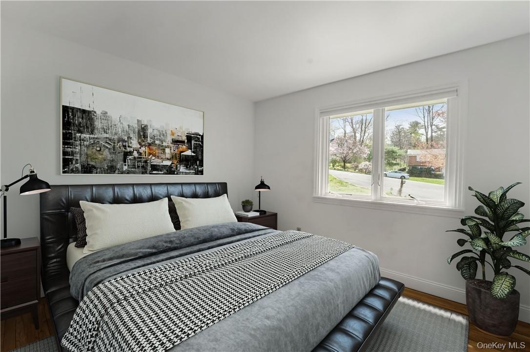 Virtually staged 3rd bedroom.