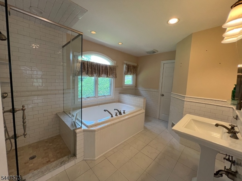 master bath with closet