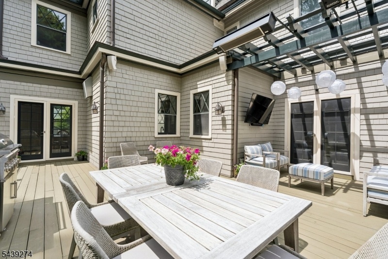 Expansive Mahogany Deck