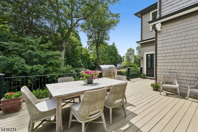 Expansive Mahogany Deck