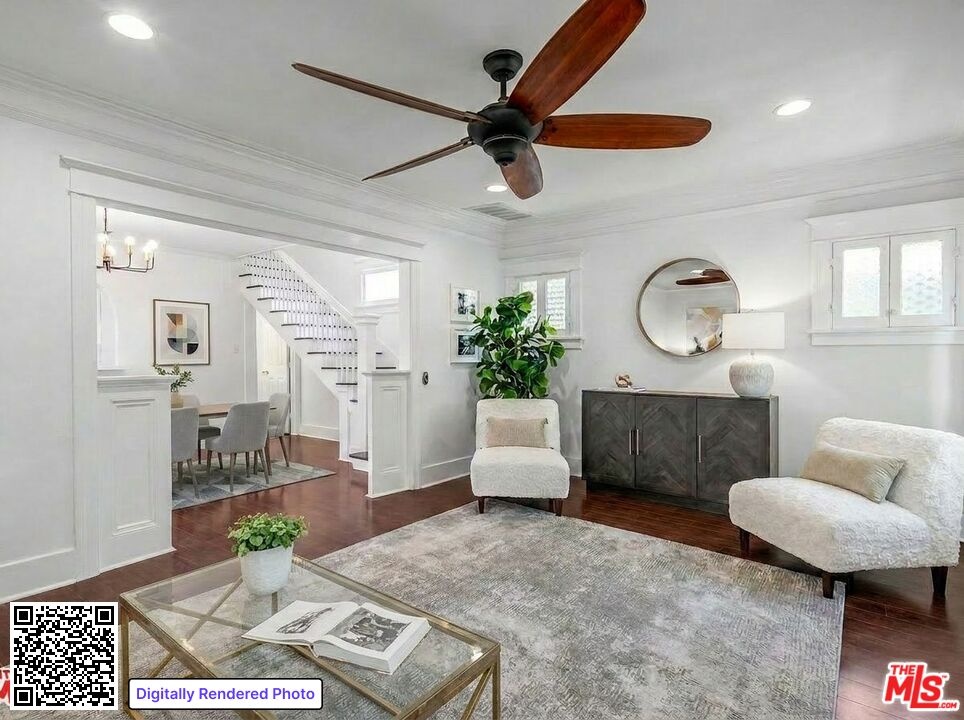 Living Room Virtually Staged
