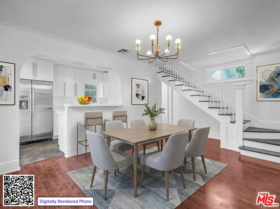 Dining Area Virtually Staged