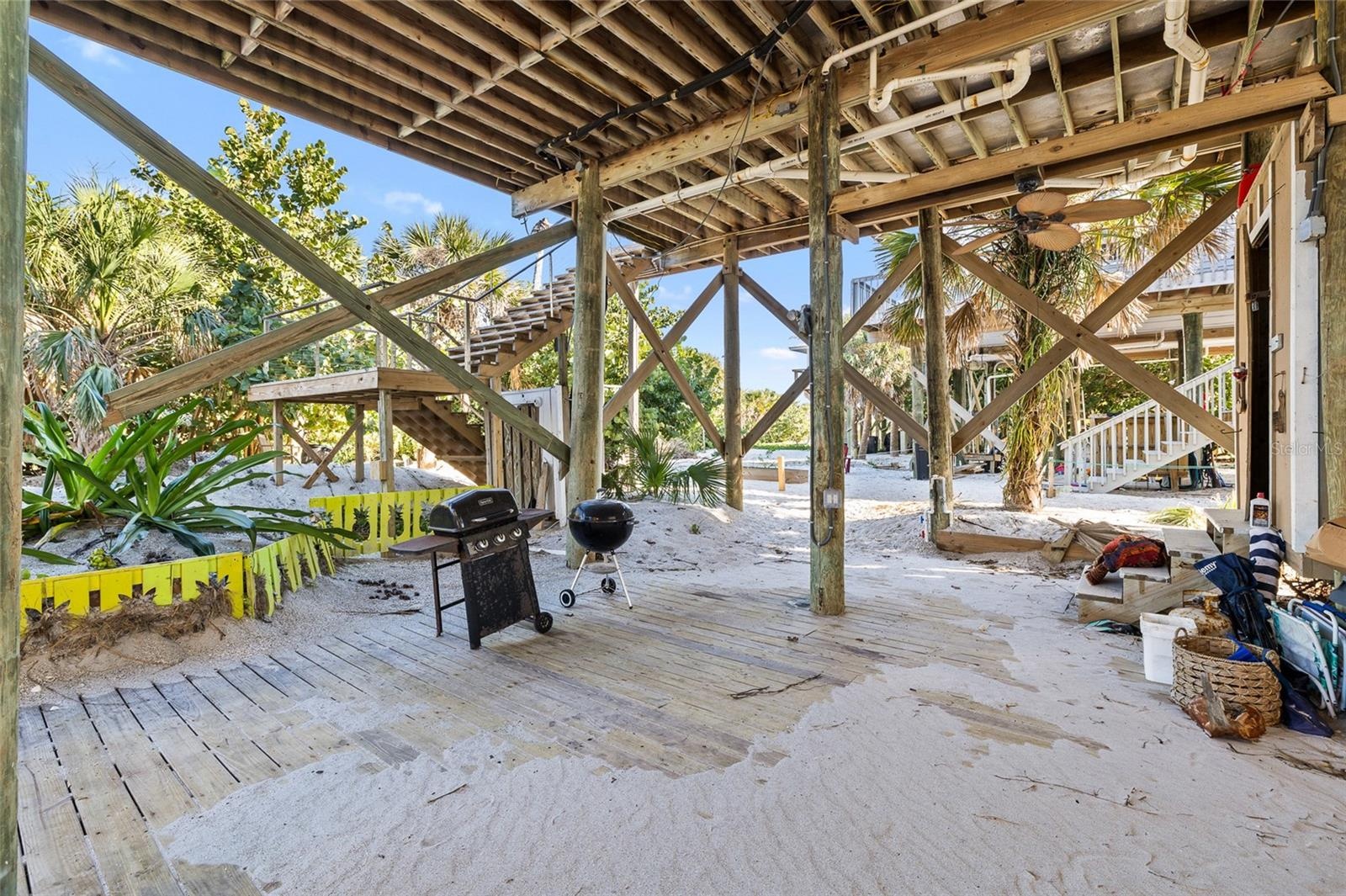 Underneath the home